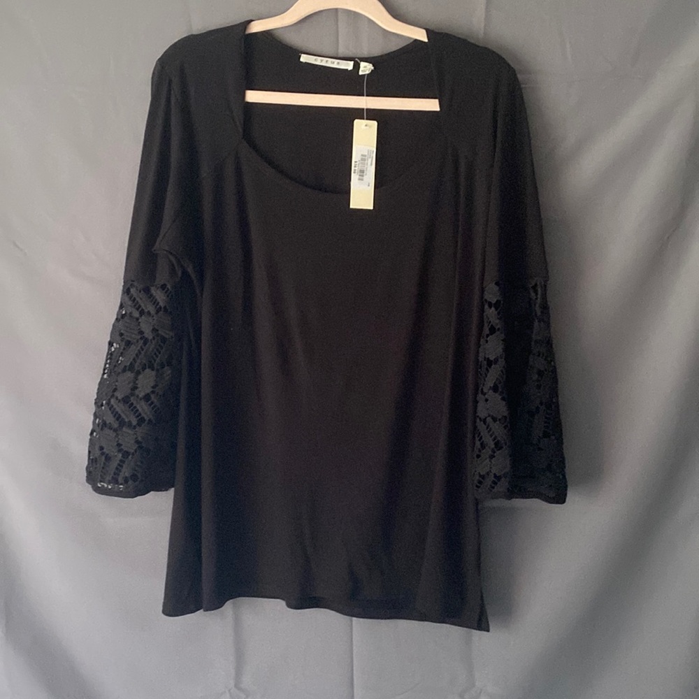 Crochet Belle Sleeve Blouse - NWT